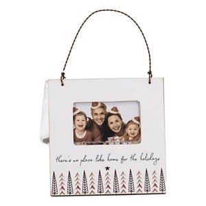 There's No Place Like Home Holidays Photo Frame Wood Stand, Hang, Magnet New
